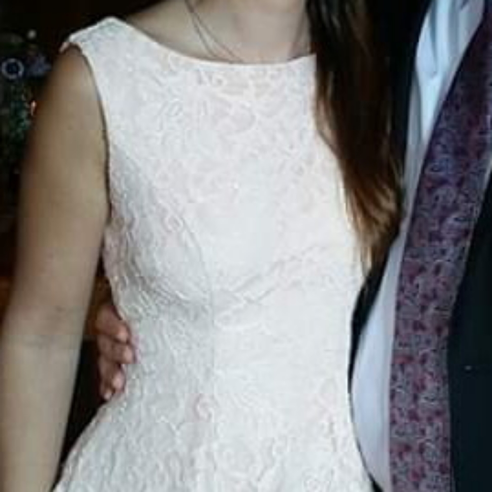 Light pink lace dress